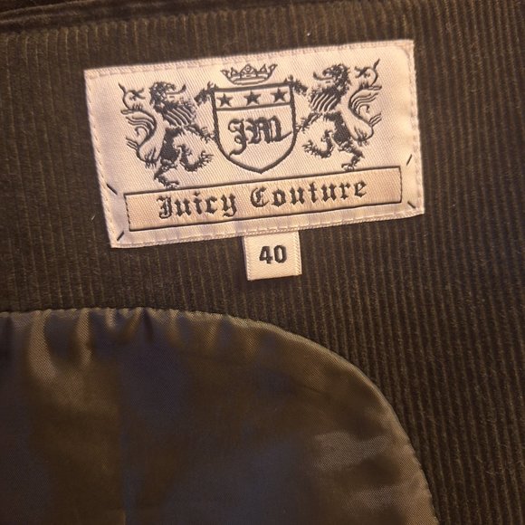 RARE Men's Juicy Couture Blazer sport coat olive green size 40 - Picture 4 of 5